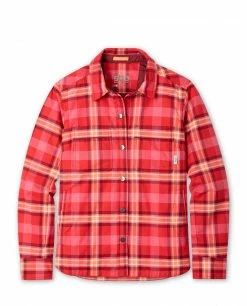 Stio Women's Buckhorn Insulated Snap Shirt -Stio Online Store W Buckhorn Inuslated Shap Shirt Risk Red Plaid