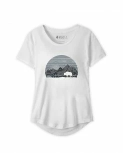 Stio Women's Buffalo Sunrise Tee -Stio Online Store W Buffalo Sunrise Tee White S20