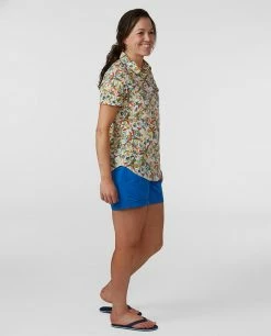 Stio Women's Curtis Camp Shirt SS -Stio Online Store W Curtis Camp Shirt SS Sunbeam Wildflower Print 3