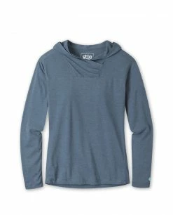 Stio Women's Divide Hooded Pullover -Stio Online Store W Divide Hoodie Mountain Shadow Heather