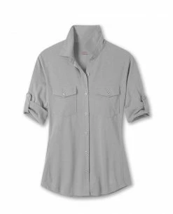 Stio Women's Divide Shirt -Stio Online Store W Divide Shirt Quiet Gray