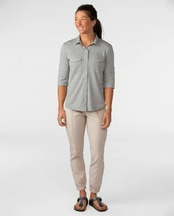 Stio Women's Divide Shirt -Stio Online Store W Divide Shirt Quiet Gray 3
