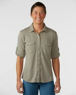 Stio Women's Divide Shirt -Stio Online Store W Divide Shirt Trout Time 1