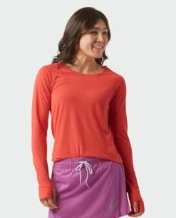 Stio Women's Divide Tee LS -Stio Online Store W Divide Tech Tee LS Azalea Bloom 3 Top