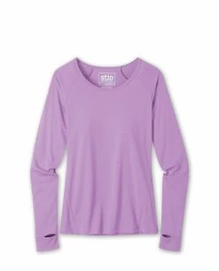 Stio Women's Divide Tee LS -Stio Online Store W Divide Tech Tee LS Lavendar Field Heather