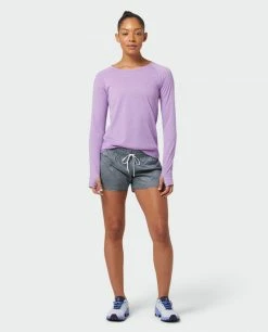 Stio Women's Divide Tee LS -Stio Online Store W Divide Tech Tee LS Lavender Field Heather 1 Full