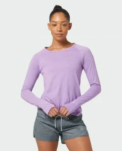 Stio Women's Divide Tee LS -Stio Online Store W Divide Tech Tee LS Lavender Field Heather 3 Top