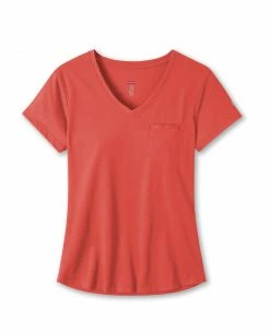 Stio Women's Divide V-Neck SS -Stio Online Store W Divide Tech V Neck Pressed Petal