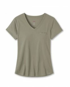 Stio Women's Divide V-Neck SS -Stio Online Store W Divide Tech V Neck Trout Time