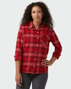 Stio Women's Dovetail Lightweight Flannel Shirt 49 Stio Women's Dovetail Lightweight Flannel Shirt -Stio Online Store W Dovetail Lightweight Flannel Shirt Pink Elation Plaid 1