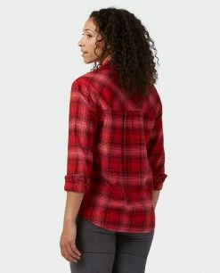 Stio Women's Dovetail Lightweight Flannel Shirt 51 Stio Women's Dovetail Lightweight Flannel Shirt -Stio Online Store W Dovetail Lightweight Flannel Shirt Pink Elation Plaid 3