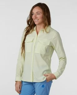 Stio Women's Eddy Guide Shirt LS -Stio Online Store W Eddy Guide Shirt Honey Dew 1