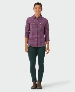 Stio Women's Eddy Shirt LS -Stio Online Store W Eddy Shirt LS Backyard Berry Plaid 4 b83cf8bf 4330 4b96 b381 166968cf52cb