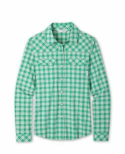Stio Women's Eddy Shirt LS -Stio Online Store W Eddy Shirt LS Greenery Plaid a9bc0794 b858 409b b4ac a83bb90ba53b