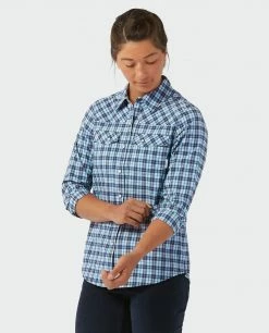 Stio Women's Eddy Shirt LS -Stio Online Store W Eddy Shirt LS Mulberry Plaid 2 15503862 ed89 4790 8058 9bfe252ba63d