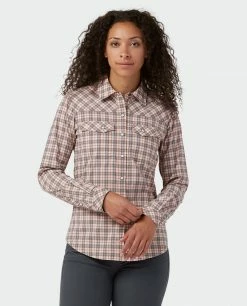 Stio Women's Eddy Shirt LS -Stio Online Store W Eddy Shirt LS Steel Plaid 2 35fa2ef3 da3a 4ce4 a849 382304f61967