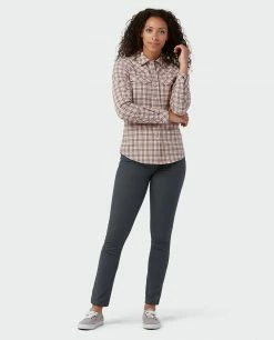 Stio Women's Eddy Shirt LS -Stio Online Store W Eddy Shirt LS Steel Plaid 4 70819df0 c359 421b 99cb e4580e11d3bf