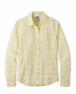 Stio Women's Emery Shirt LS 17 Stio Women's Emery Shirt LS -Stio Online Store W Emery Shirt LS Lemonade Check