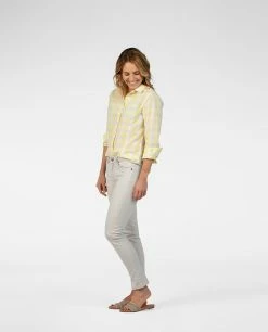 Stio Women's Emery Shirt LS 23 Stio Women's Emery Shirt LS -Stio Online Store W Emery Shirt LS Lemonade Check 3