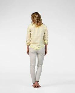 Stio Women's Emery Shirt LS 22 Stio Women's Emery Shirt LS -Stio Online Store W Emery Shirt LS Lemonade Check 4