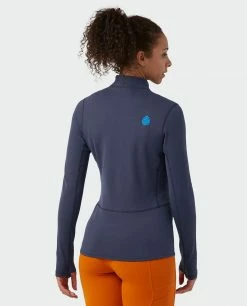 Stio Women's Fremont Stretch Fleece Half Zip -Stio Online Store W Fremont Stretch Fleece Half Zip Mulberry Temp 3