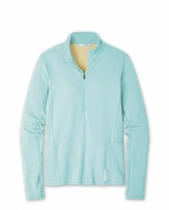 Stio Women's Fremont Stretch Fleece Half Zip -Stio Online Store W Fremont Stretch Fleece Half Zip Summer Cloud