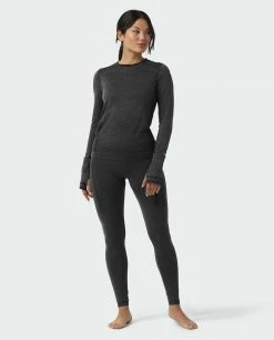 Stio Women's Basis® Seamless Tech Crew -Stio Online Store W Full Range Seamless Crew Boundary Black Heather 4
