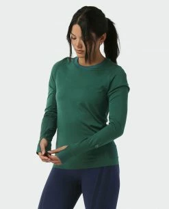 Stio Women's Basis® Seamless Tech Crew -Stio Online Store W Full Range Seamless Crew Thicket Heather 2