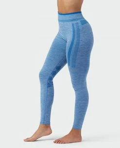 Stio Women's Basis® Seamless Tech Tight -Stio Online Store W Full Range Seamless Tight Wind River Blue Heather 2