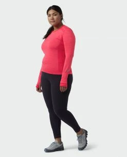 Stio Women's Basis® Seamless Tech Crew -Stio Online Store W Full Range Tech Crew Pink Elation Alt 4