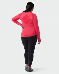 Stio Women's Basis® Seamless Tech Crew -Stio Online Store W Full Range Tech Crew Pink Elation Alt 5