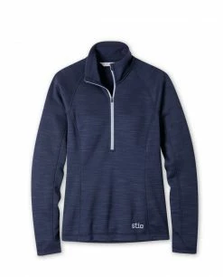 Stio Women's Gannett Peak Fleece Half Zip -Stio Online Store W Gannet Peak Half Zip Mountain Shadow