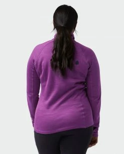 Stio Women's Gannett Peak Fleece Half Zip -Stio Online Store W Gannett Peak Half Zip Dark Amethyst 3