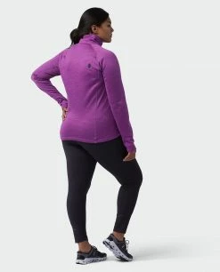 Stio Women's Gannett Peak Fleece Half Zip -Stio Online Store W Gannett Peak Half Zip Dark Amethyst 5