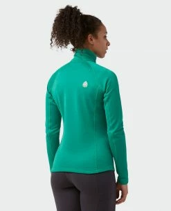 Stio Women's Gannett Peak Fleece Half Zip -Stio Online Store W Gannett Peak Half Zip Greenery 3