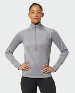 Stio Women's Gannett Peak Fleece Half Zip -Stio Online Store W Gannett Peak Half Zip Moon Dust 3 Top
