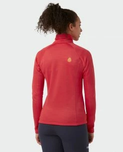 Stio Women's Gannett Peak Fleece Half Zip -Stio Online Store W Gannett Peak Half Zip Risk Red 3