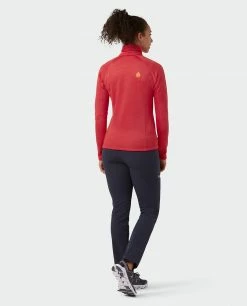 Stio Women's Gannett Peak Fleece Half Zip -Stio Online Store W Gannett Peak Half Zip Risk Red 5