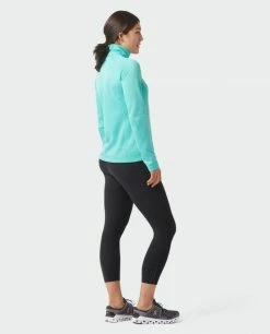 Stio Women's Gannett Peak Fleece Half Zip -Stio Online Store W Gannett Peak Half Zip Turquoise Rest 2 Full