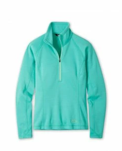 Stio Women's Gannett Peak Fleece Half Zip -Stio Online Store W Gannett Peak Half Zip Turquoise Rest