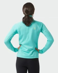 Stio Women's Gannett Peak Fleece Half Zip -Stio Online Store W Gannett Peak Half Zip Turquoise Rest 4 Top