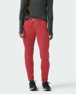 Stio Women's Gannett Peak Fleece Pant -Stio Online Store W Gannett Peak Pant Risk Red 1