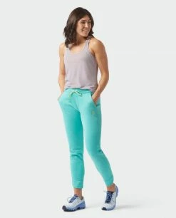 Stio Women's Gannett Peak Fleece Pant -Stio Online Store W Gannett Peak Pant Turquoise Rest 1 Full