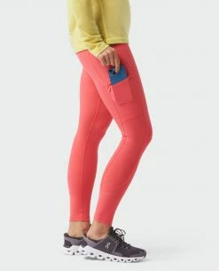 Stio Women's Glide High Rise Tech Tight -Stio Online Store W Glide Tech Tight Azalea Bloom 6 Bottom