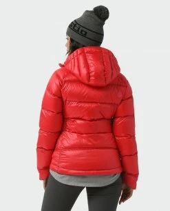 Stio Women's Hometown Down Hooded Jacket -Stio Online Store W Hometown Down Hooded Jacket Risk Red 3