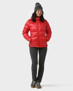 Stio Women's Hometown Down Hooded Jacket -Stio Online Store W Hometown Down Hooded Jacket Risk Red 4