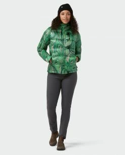 Stio Women's Hometown Down Hooded Jacket -Stio Online Store W Hometown Down Hooded Jacket Verdant Marble Print 5