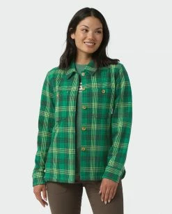 Stio Women's Hutkeeper Flannel Shirt 40 Stio Women's Hutkeeper Flannel Shirt -Stio Online Store W Hutkeeper Flannel Shirt Herbage Plaid 1