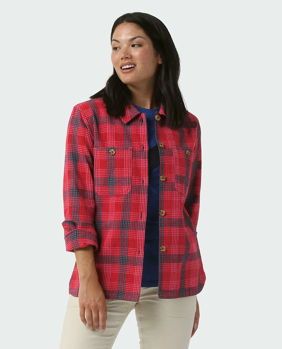 Stio Women's Hutkeeper Flannel Shirt 9 Stio Women's Hutkeeper Flannel Shirt - Image 9