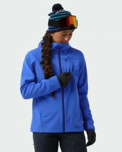 Stio Women's Millibar WINDSTOPPER® Hooded Jacket -Stio Online Store W Millibar Windstopper Hooded Jacket Larkspur Blue 7